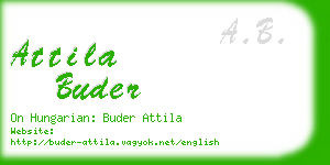 attila buder business card
